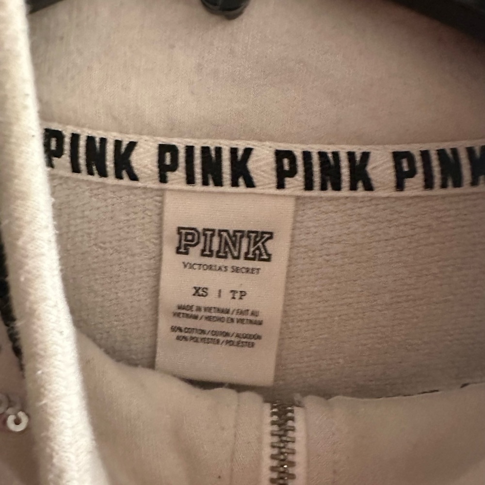PINK Victoria's Secret Black and White Sweatshirt - Picture 3 of 5